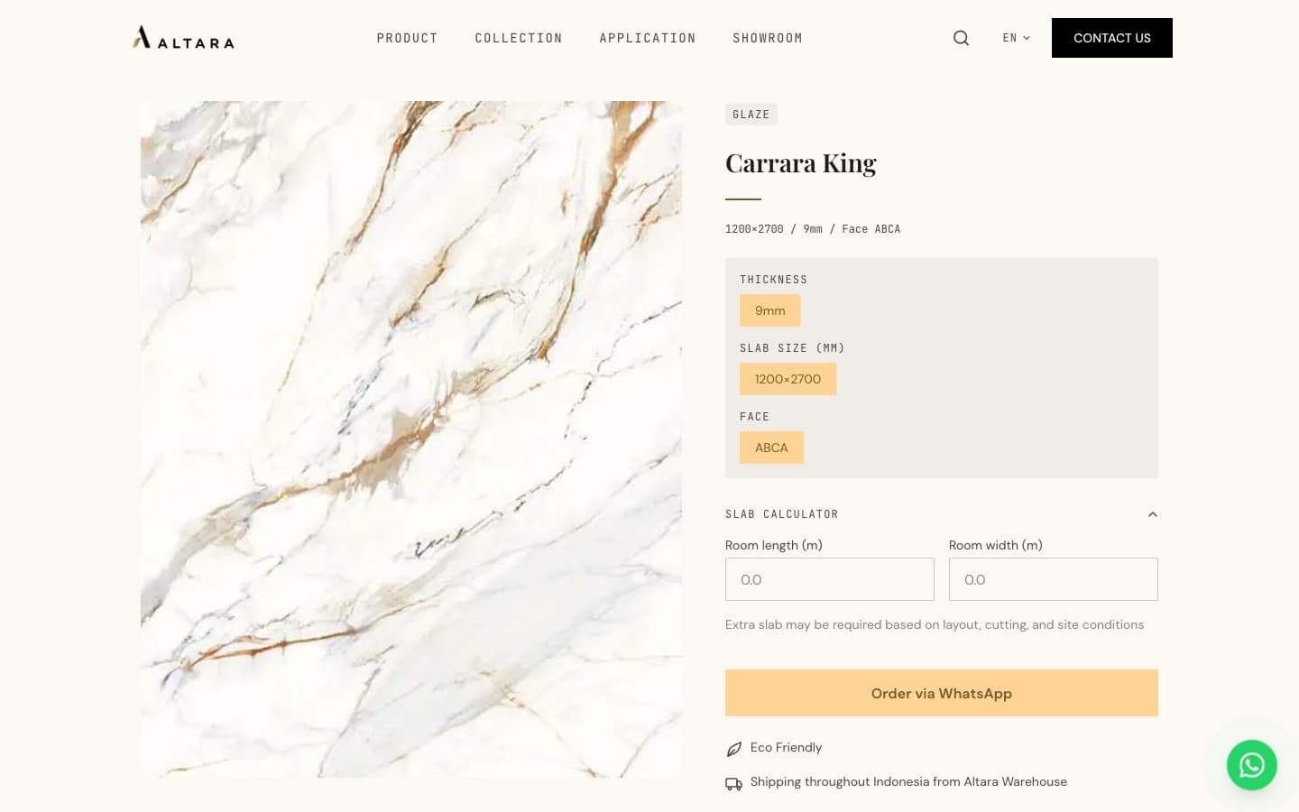 ALTARA — PRODUCT PAGE