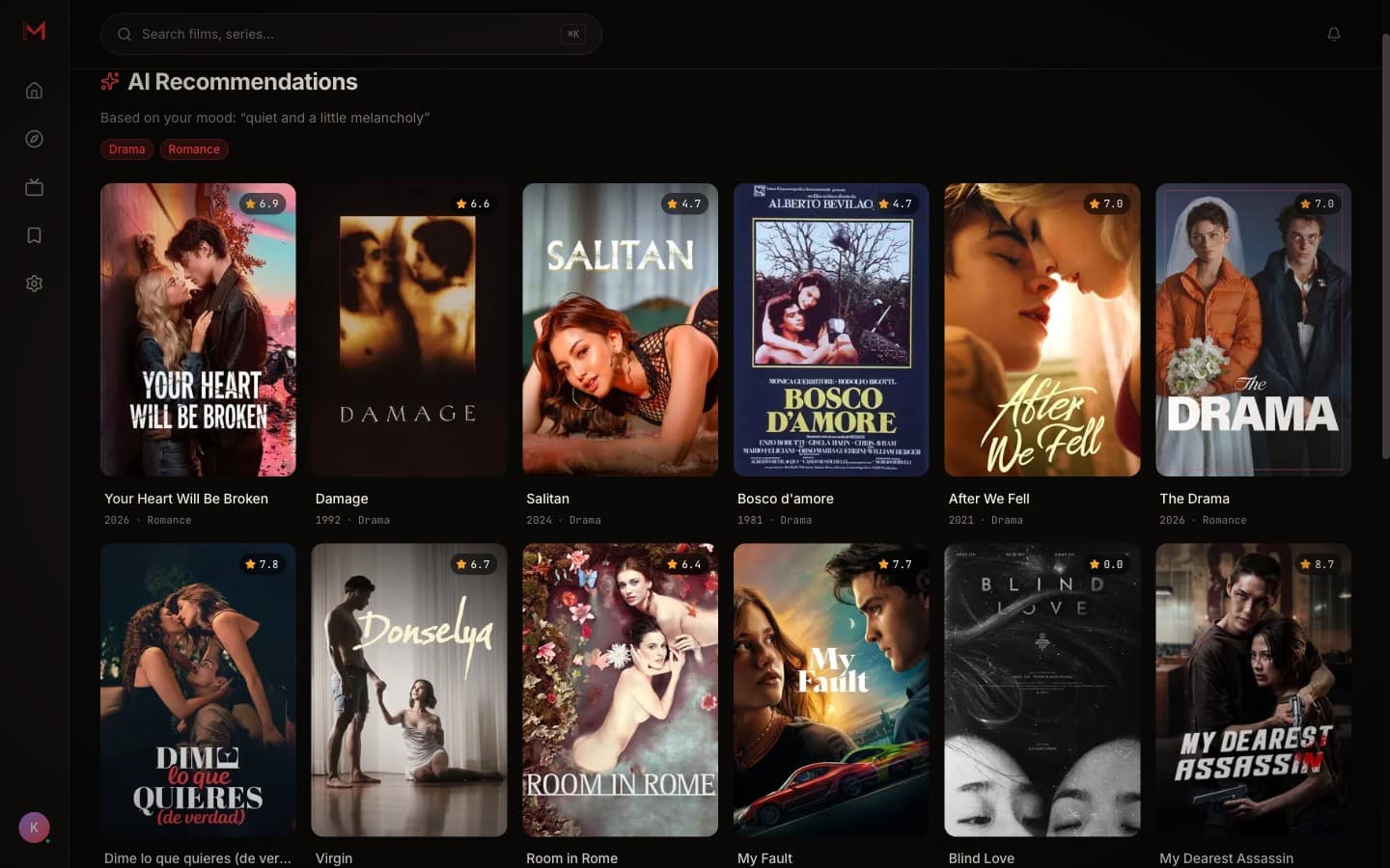 MOODFLIX — MOOD TO SHORTLIST